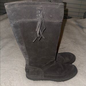 UGG Charcoal Suede Winter Boots